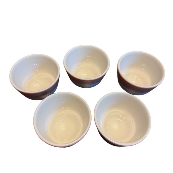 Homer Laughlin Best China Restaurant Ware Custard Dessert Cups - Set of 5 - Picture 3 of 4